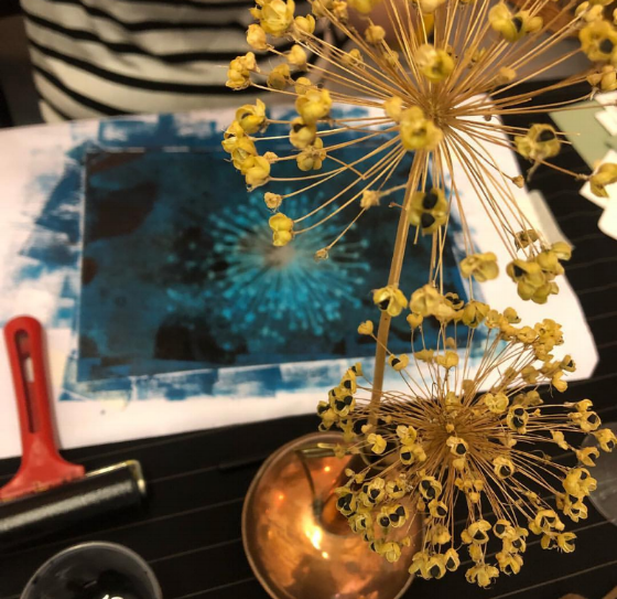 Monoprinting at Piquant Collections: Introduction to Drawing and Printmaking