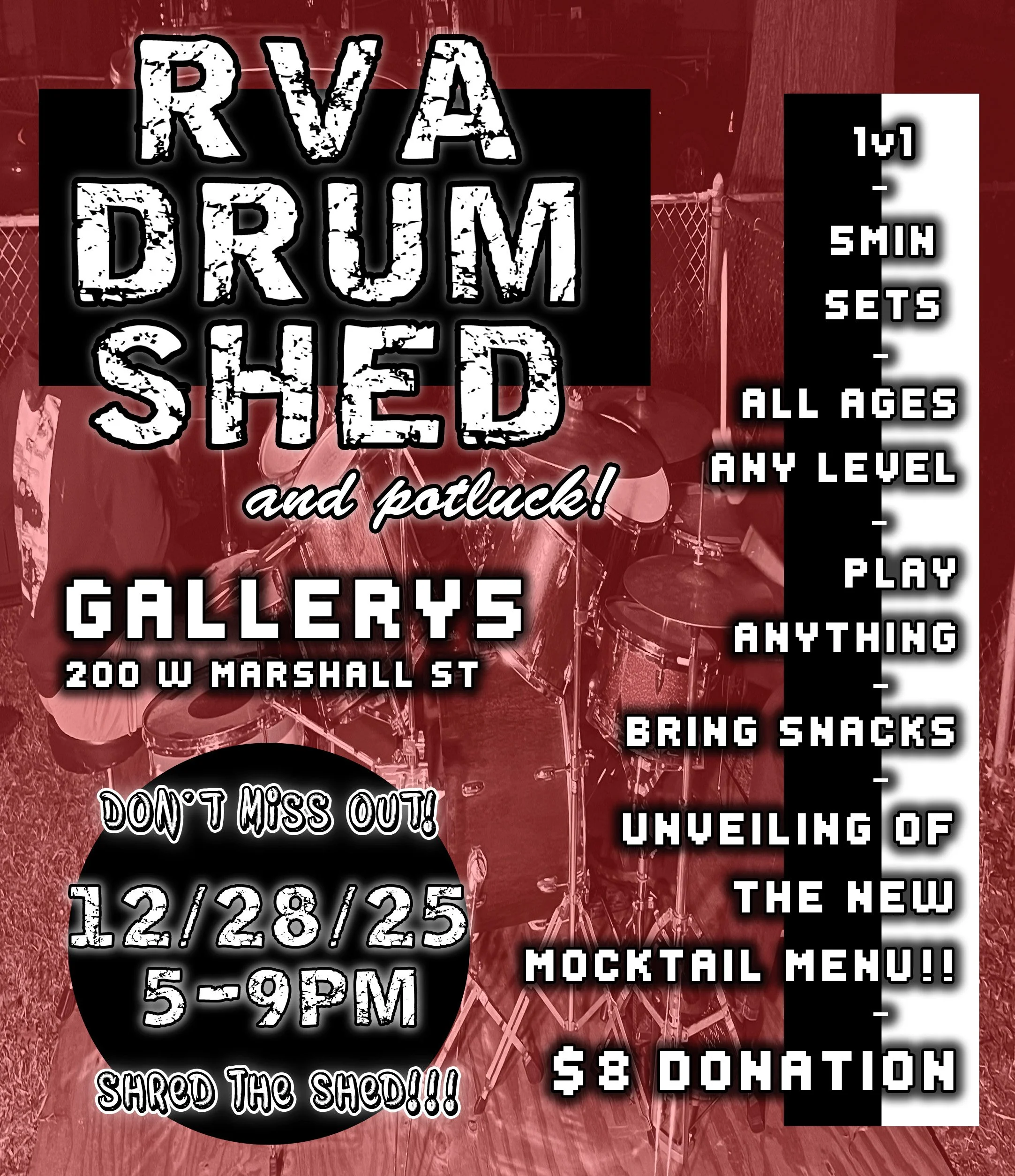 RVA Drum Shed &amp; Potluck