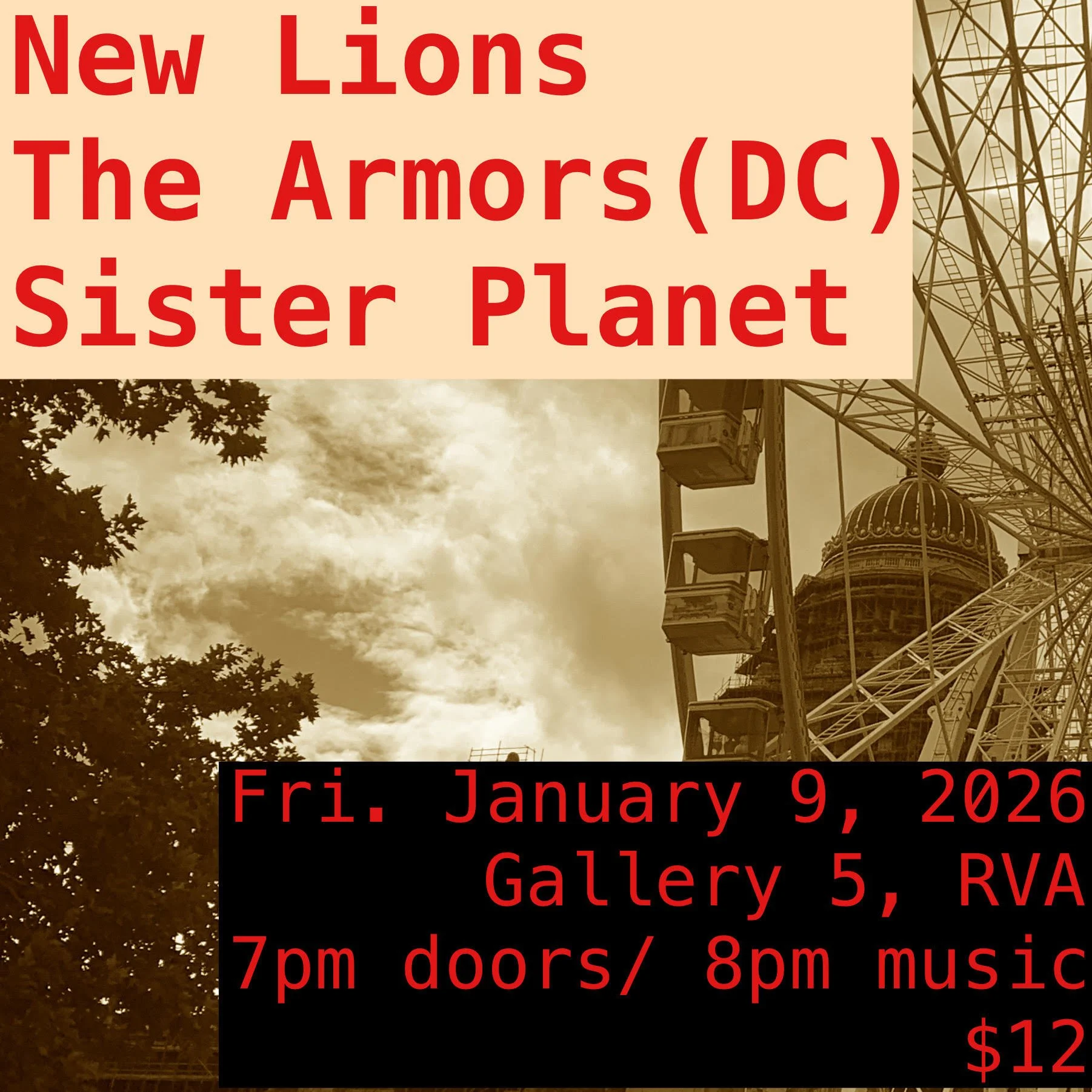 The Armors (DC) + New Lions + Sister Planet