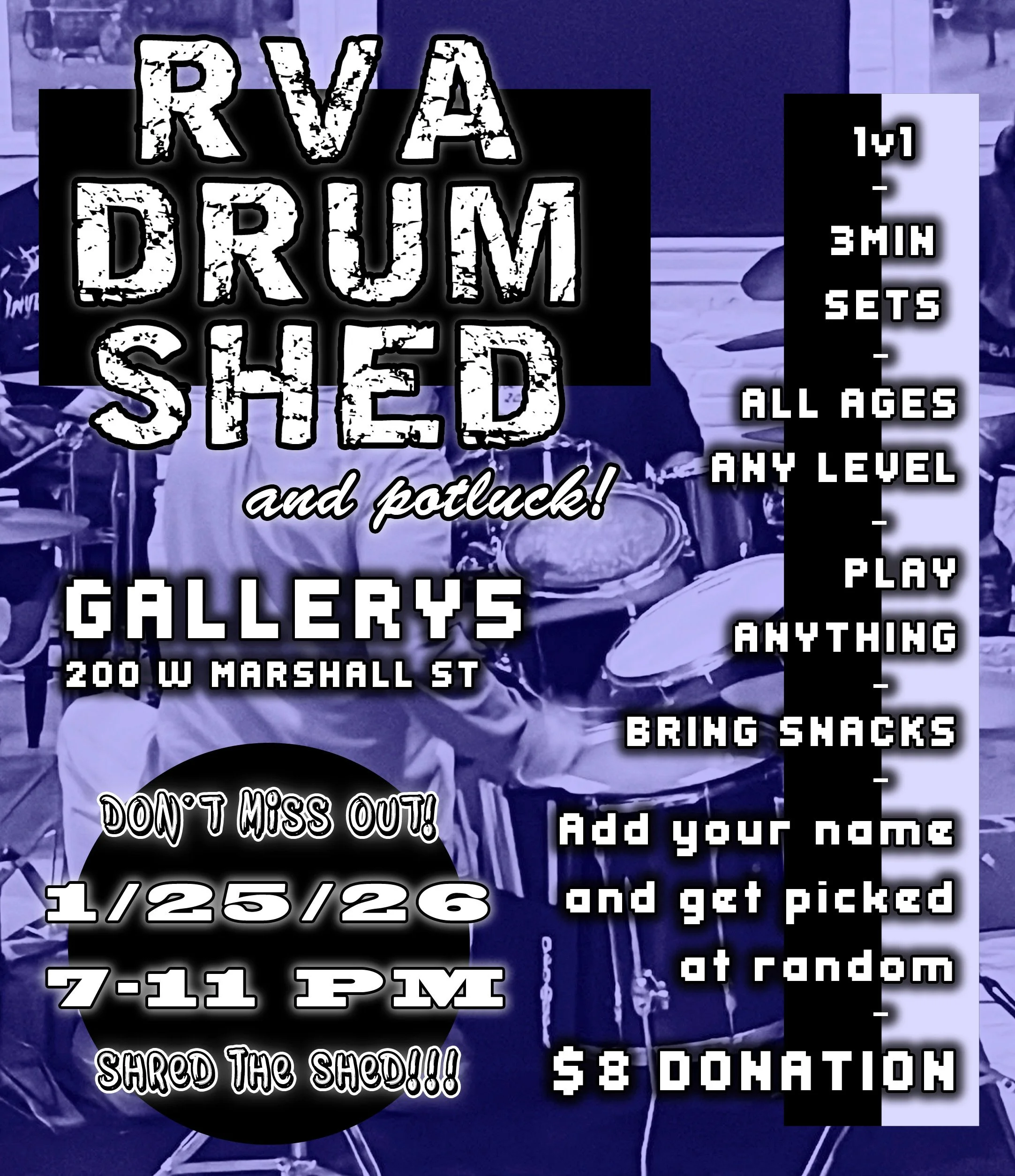 CANCELED: RVA Drum Shed