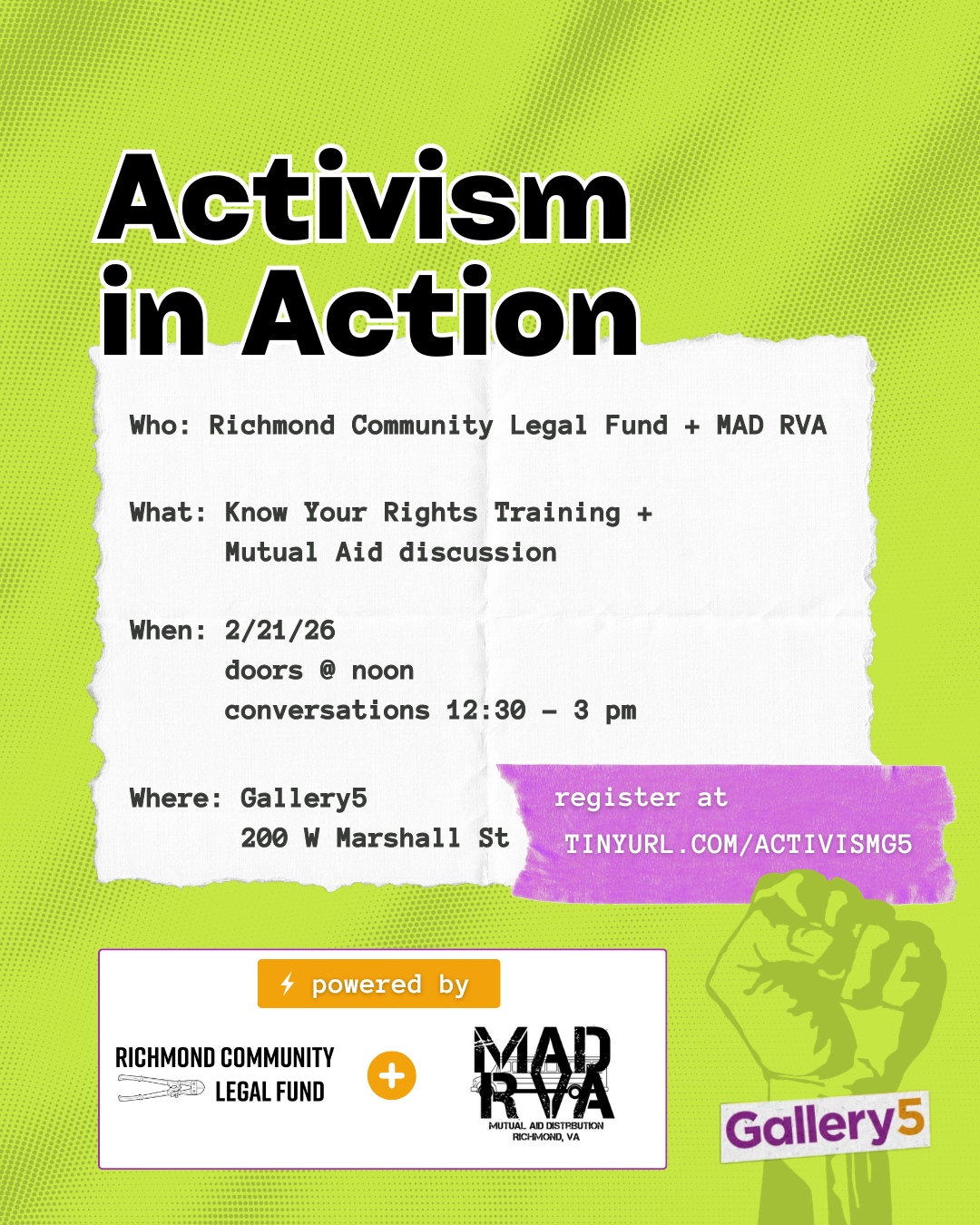 Activism in Action: Know Your Rights Training &amp; Mutual Aid