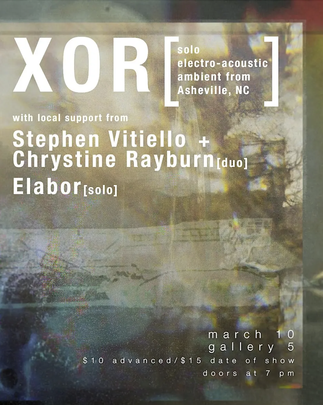 XOR, Stephen Vitiello + Chrystine Rayburn, Elabor