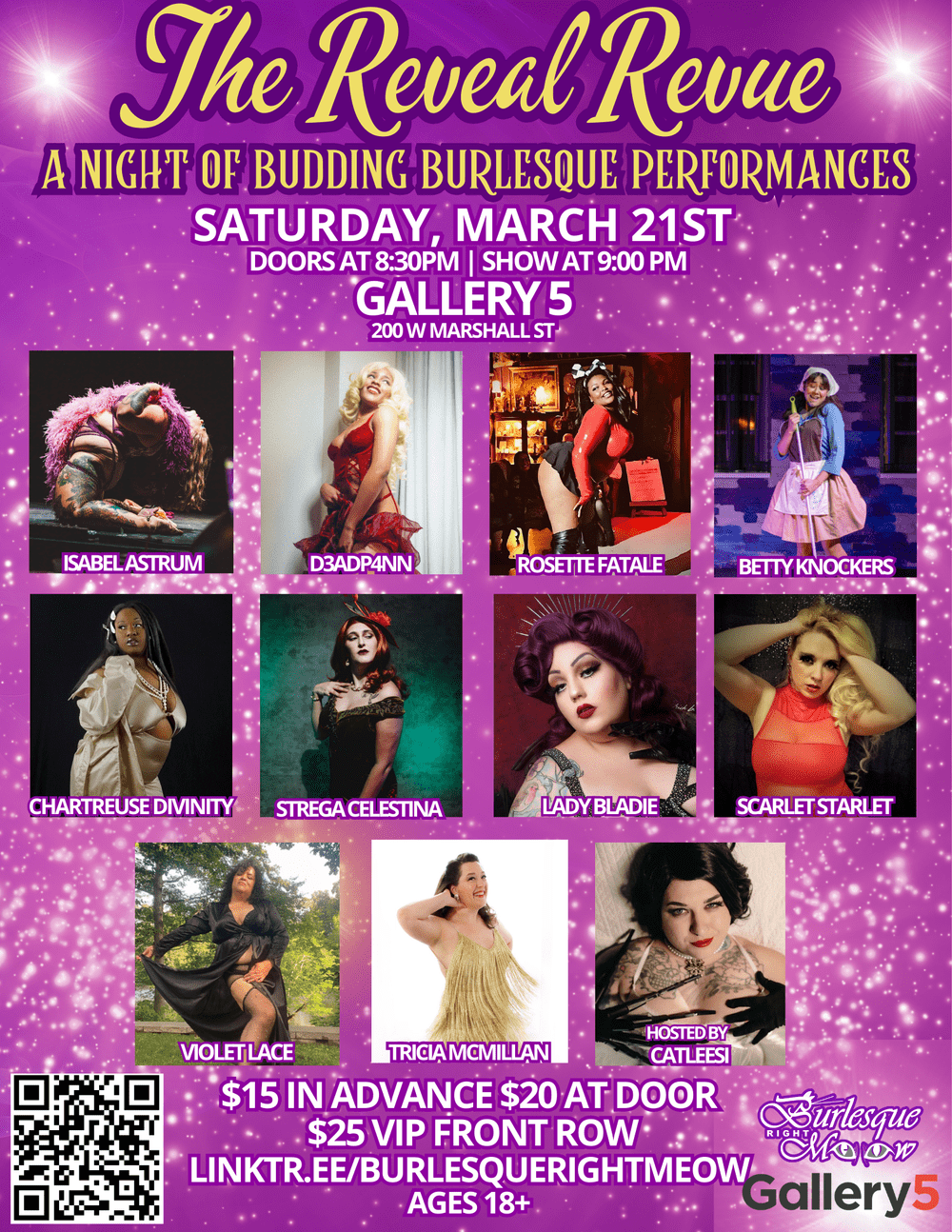 The Reveal Revue: A Night Of Budding Burlesque Performances
