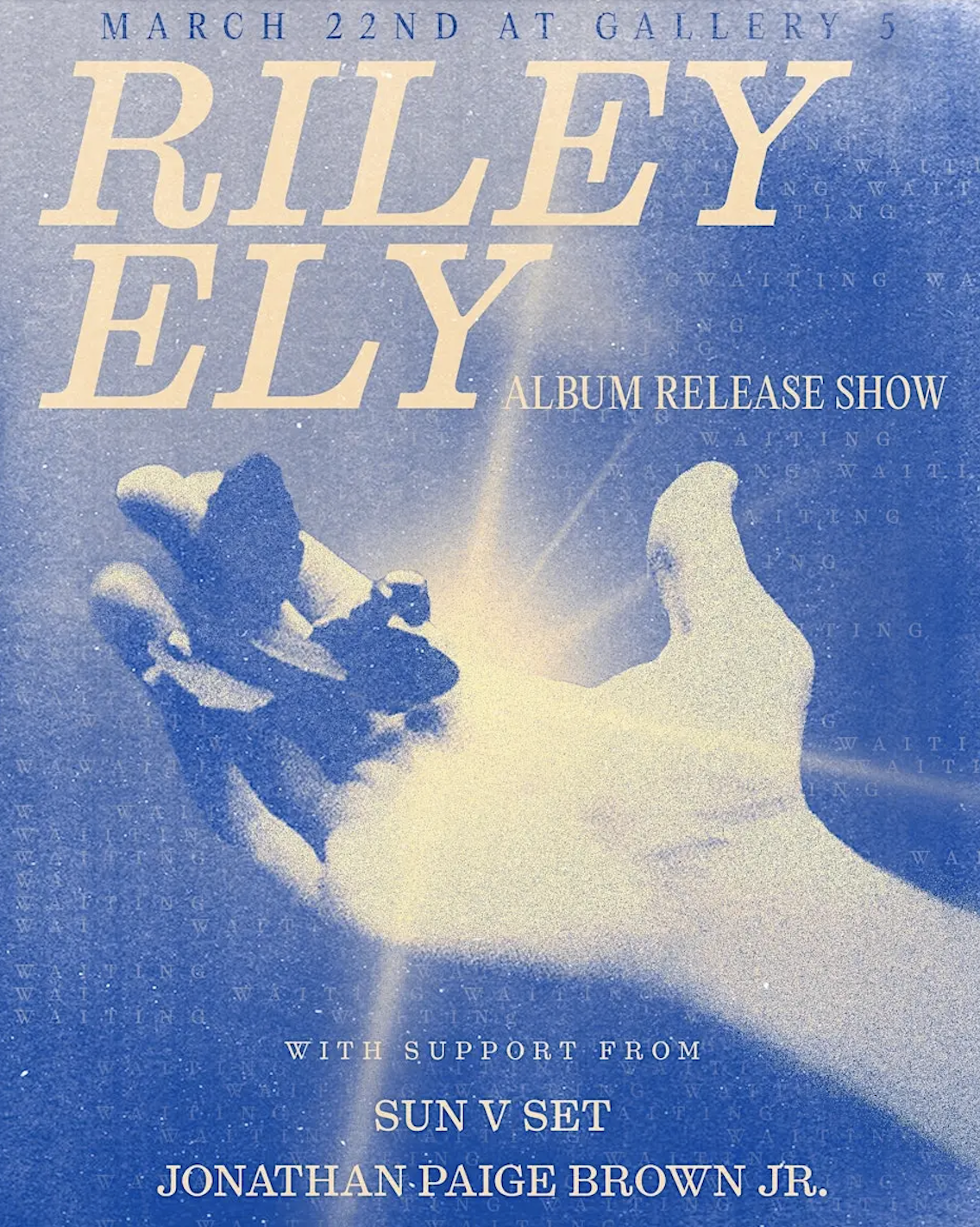 Riley Ely Album Release Show with Sun V Set and Johnathan Paige Brown Jr.