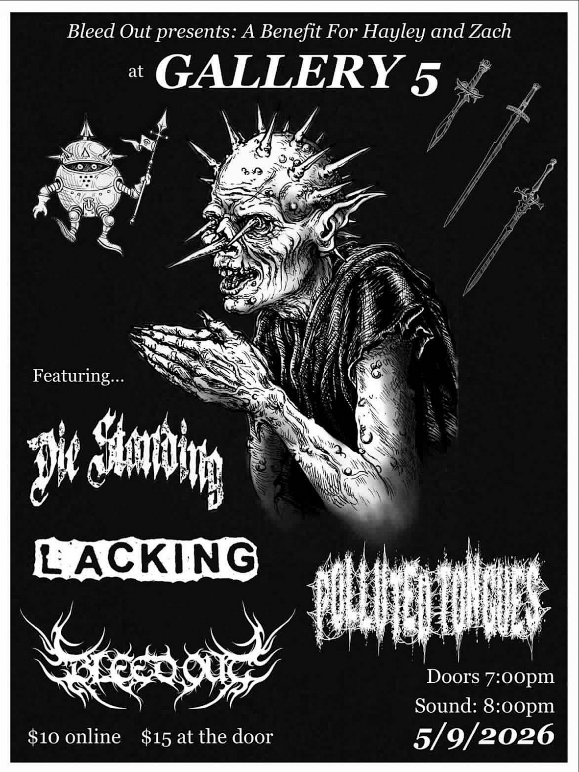 Bleed Out presents: A Benefit For Hayley and Zach