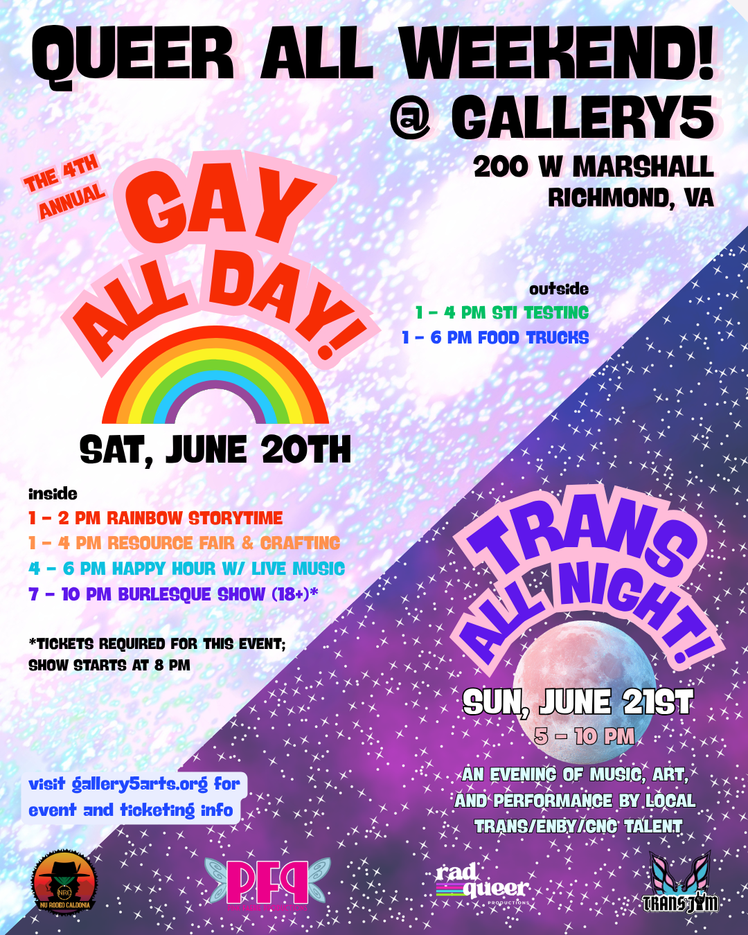 QUEER ALL WEEKEND! @ GALLERY5