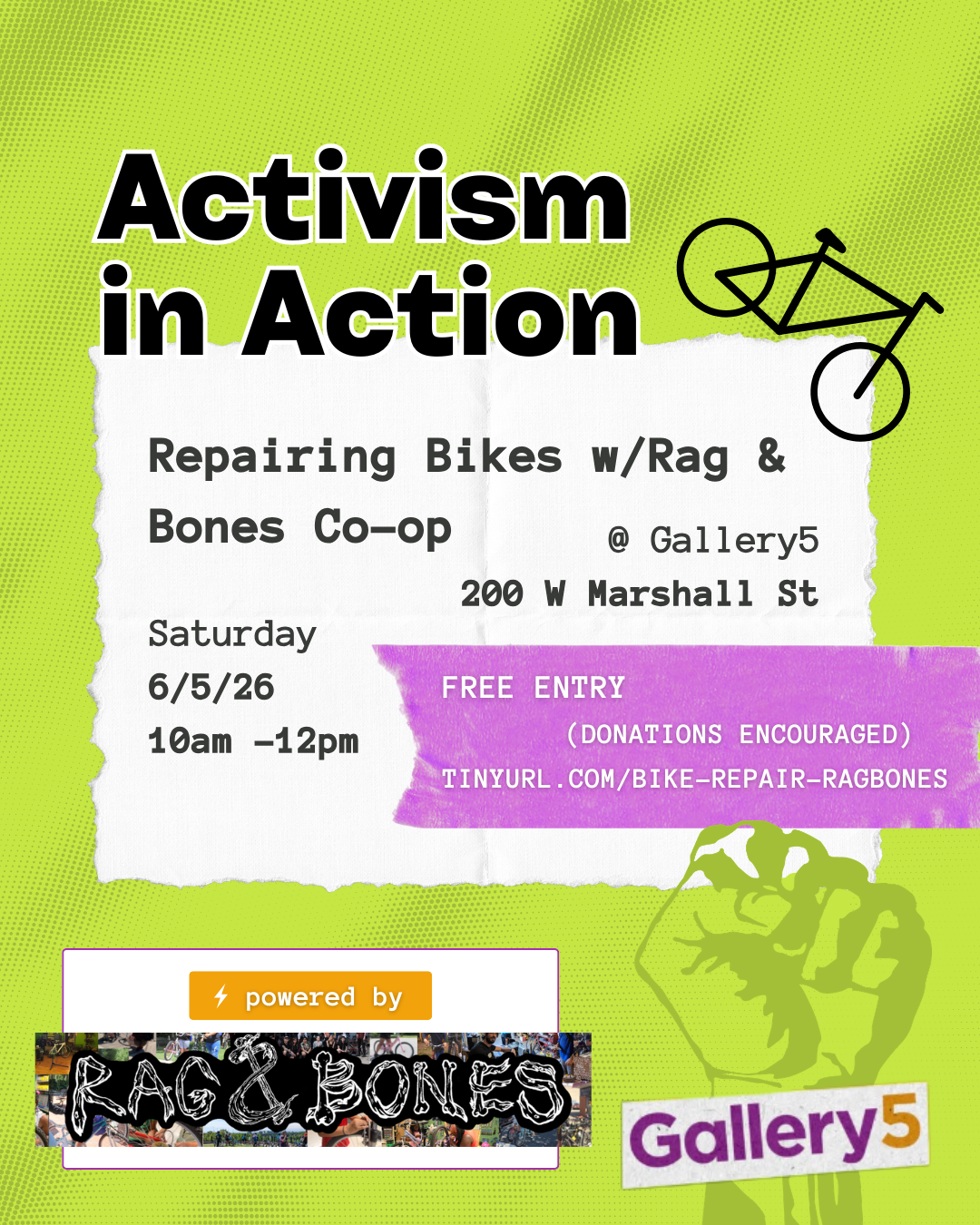 Activism in Action: Repairing Bikes and Other Household Items