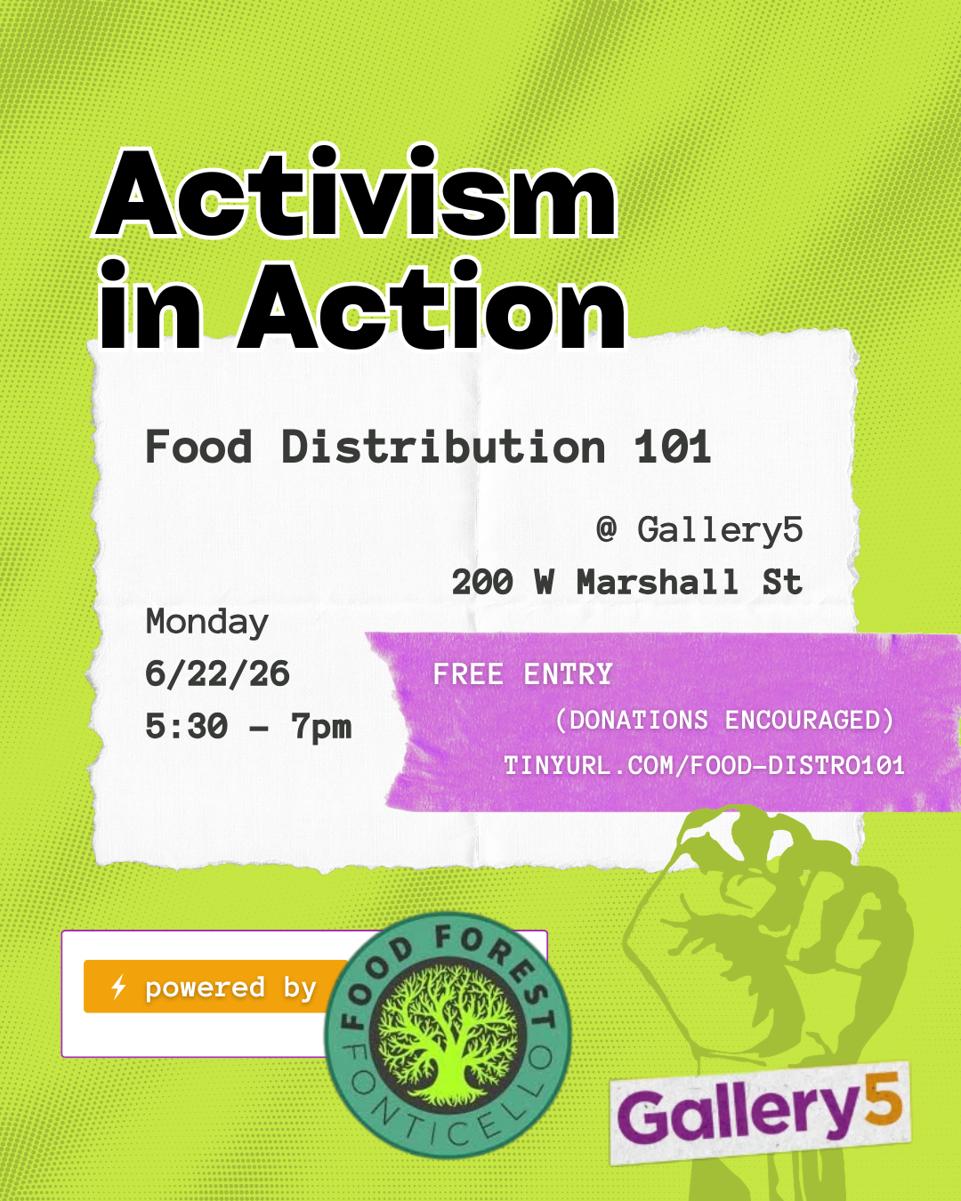 Activism in Action: Food Distribution 101