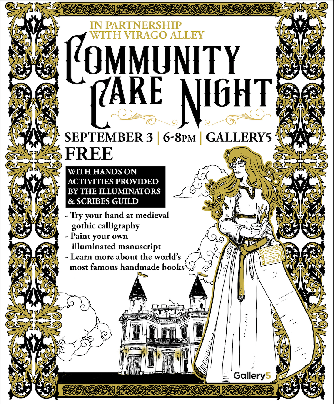 Community Care Night with Virago Alley and Cheryn Rapp