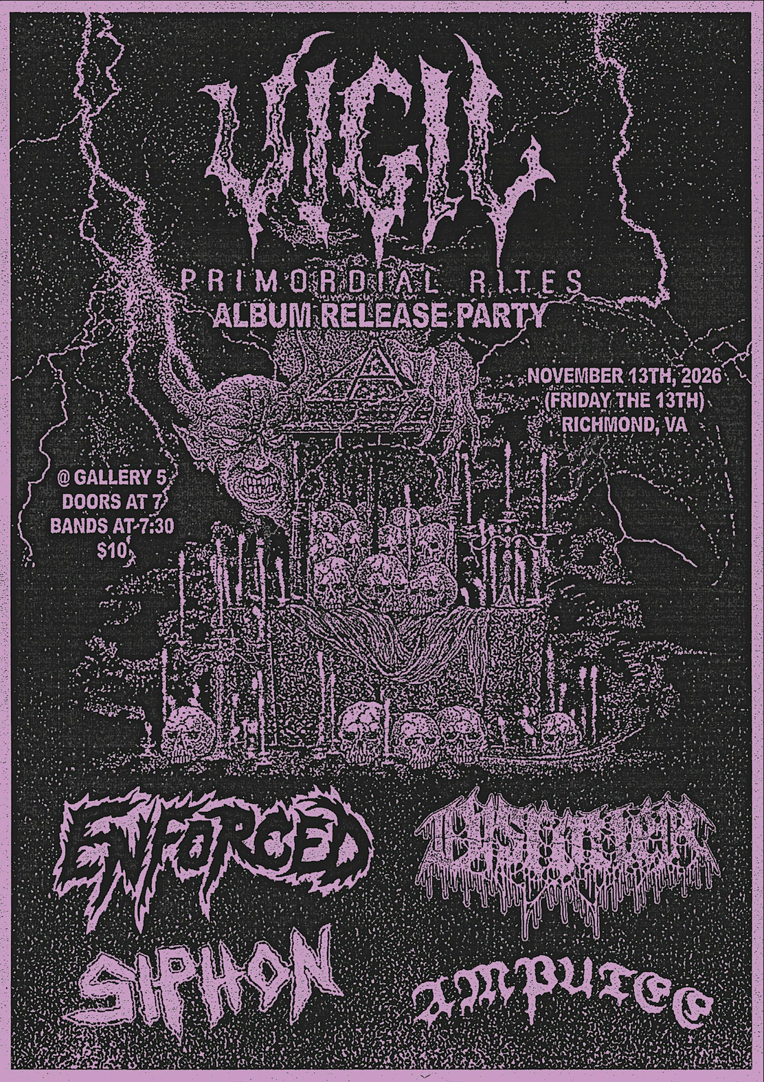 Vigil Primordial Rites Album Release Show