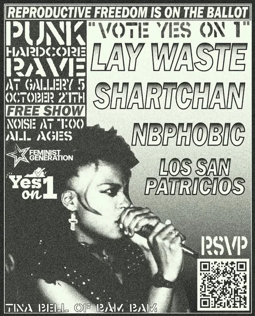 Punk Hardcore Rave to Vote YES on 1!