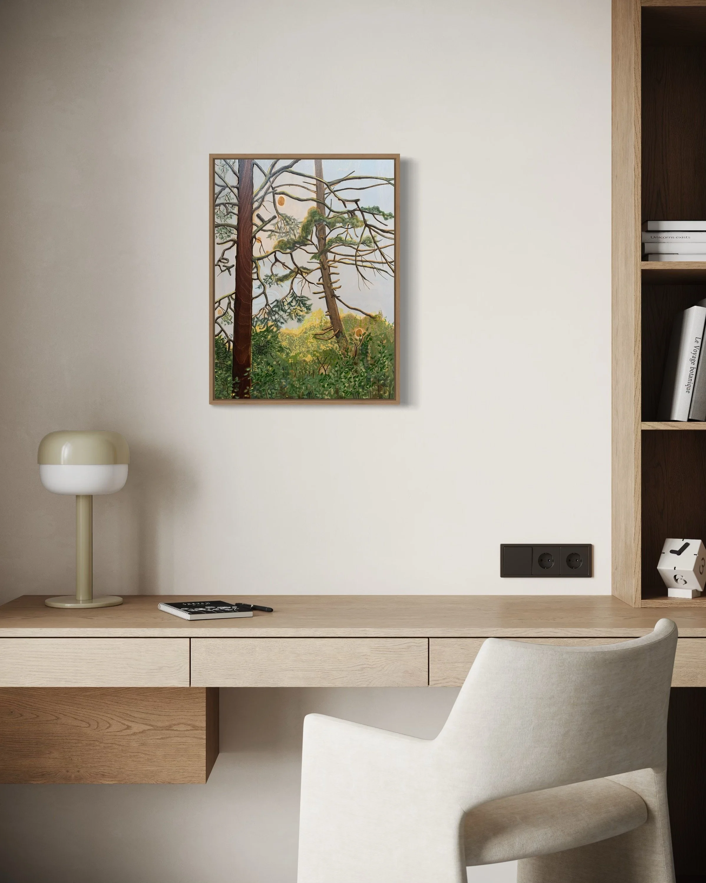  Whistle while you work! “Windows” takes you back to the forest when you have no choice but to be inside. This piece is a great addition to any home reminding us to sit back and look up every once in a while. 