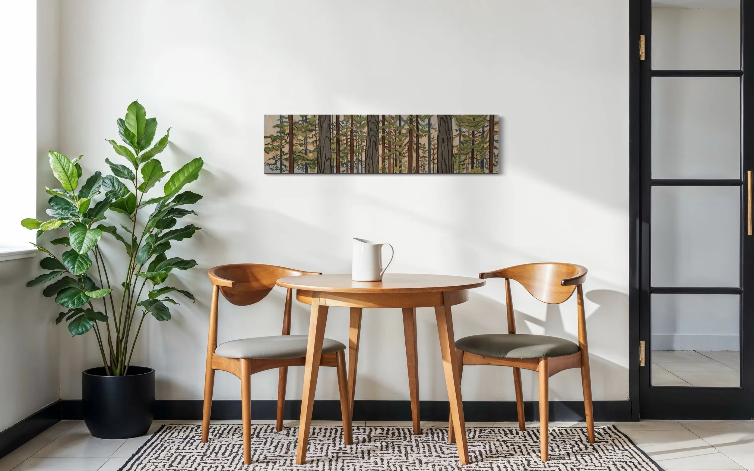  Some days you don't have time to go to the park. That’s when “Attend” is a good fit for any home. It’s size and composition make it a versatile piece that compliments a number of spaces.   It captures beautiful Mt. Tabor Park which was the original 