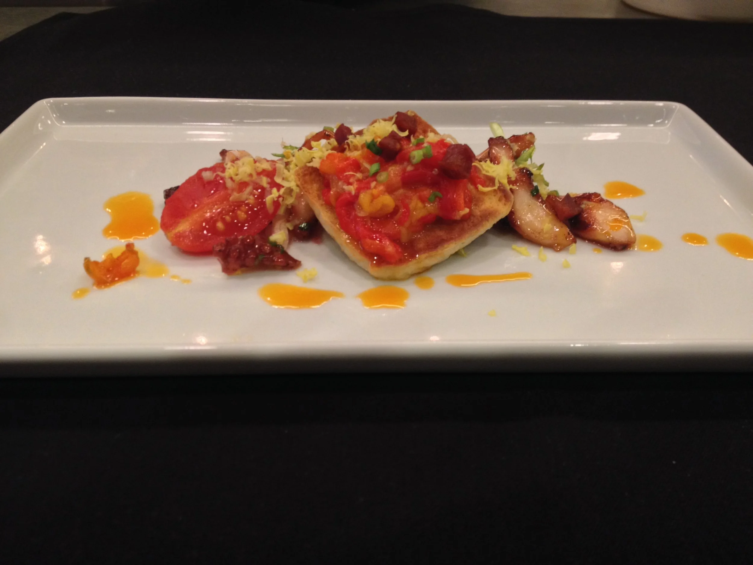 Seared Fish Octopus Chorizo Grated Egg Heirloom Tomato.jpg