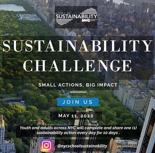 #ohbtw we&rsquo;re excited to be participating in this 10 day Sustainability Challenge hosted by @nycschoolsustainability 🎉
&bull;
&bull;
For 10 days participants will commit to making one small change to increase sustainability. You ready for the c