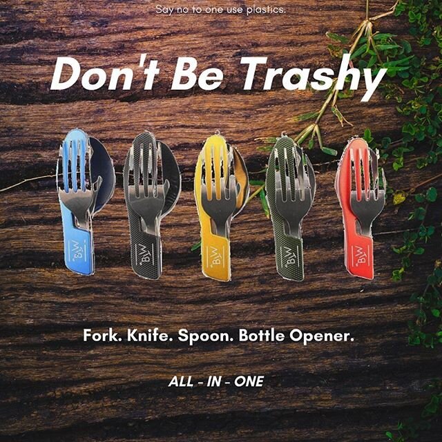 #ohbtw Over six million tons of single-use plastics get thrown away every year, and a large portion of that number comes from plastic utensils. So what can you do about it? 👀
&bull;
&bull;
Consider saying no to plastic utensils and try keeping pocke