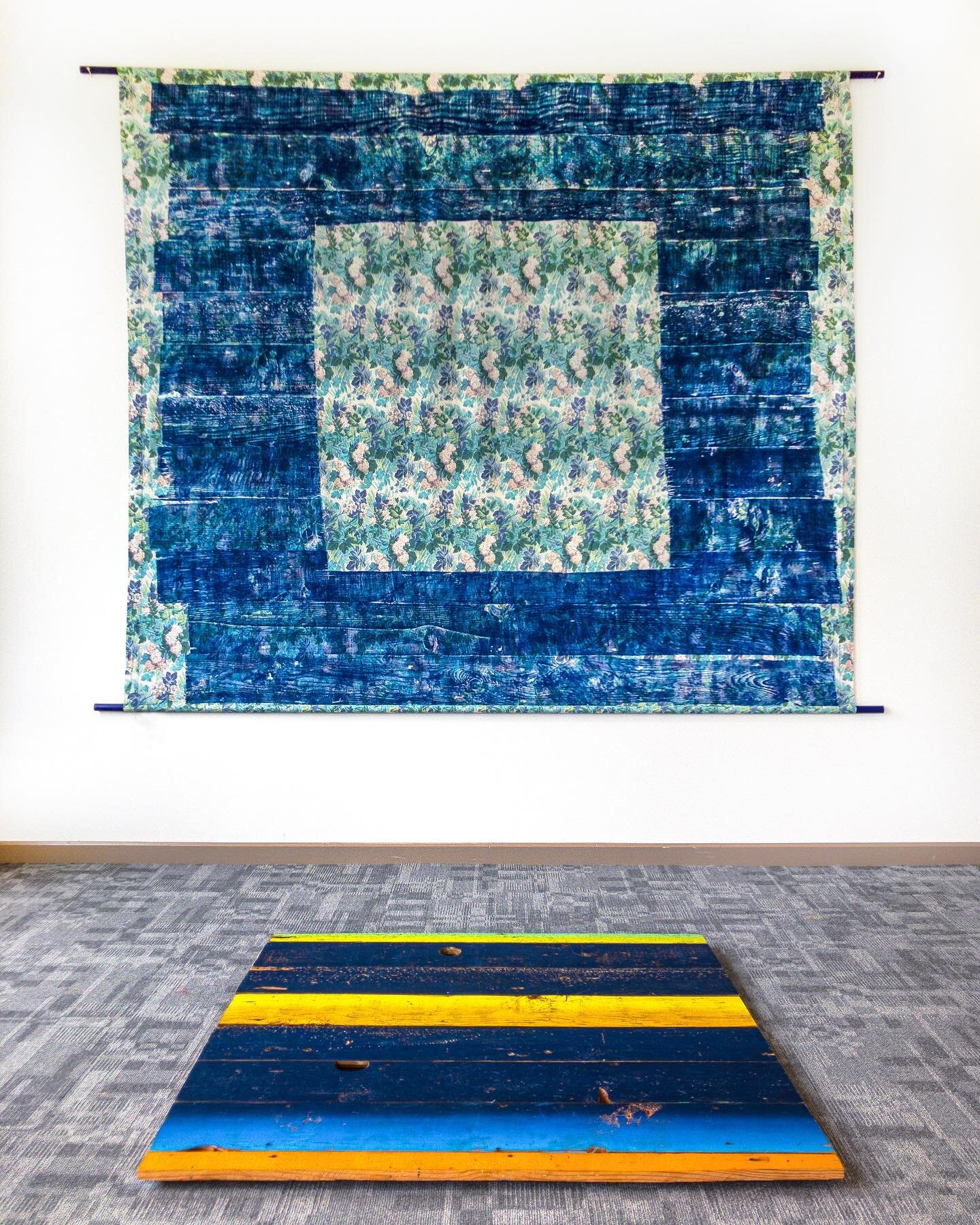 Just finished installing Open House Press @pomoarts . It&rsquo;s a series of relief printed surfaces salvaged from demolished Vancouver homes. This print is a final impression of old growth Douglas Fir flooring from a Mount Pleasant property on my st