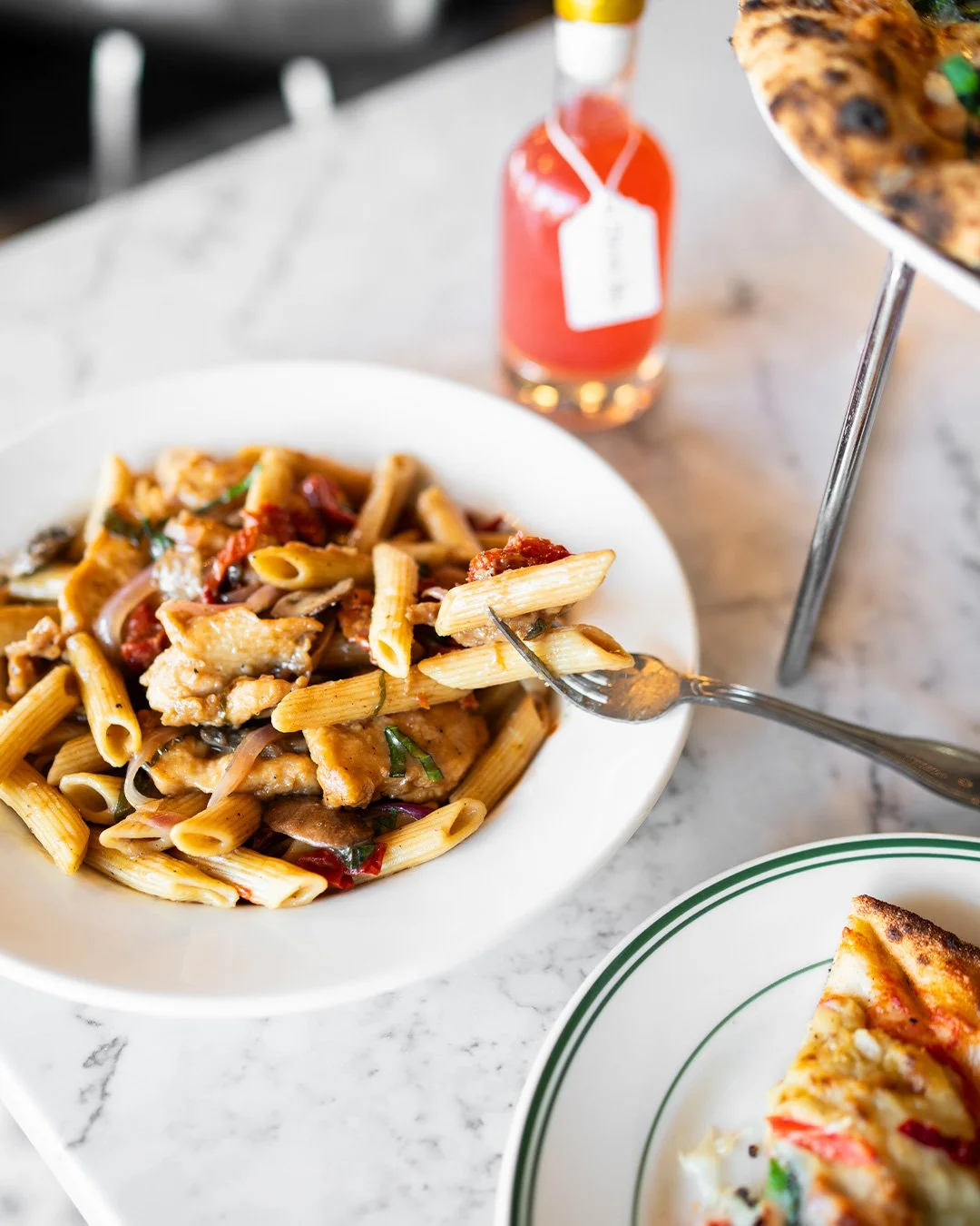 &hearts;️&spades;️ Off with their heads!! &clubs;️&diams;️ Specials from Wonderland&hellip;

EAT ME
Penne, Pan-Seared Chicken, Wild Mushrooms, Sun-Dried Tomatoes, Red Onions, Basil, Marsala-Balsamic Reduction.

WE&rsquo;RE ALL MAD HERE
Marinara Sauce