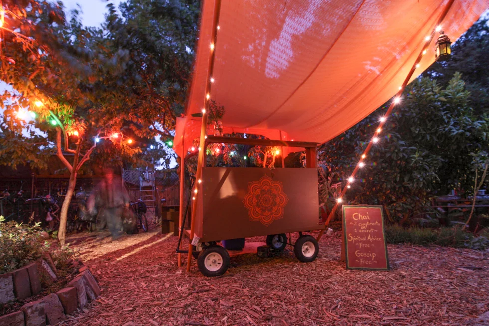 Burning Man Chai Cart