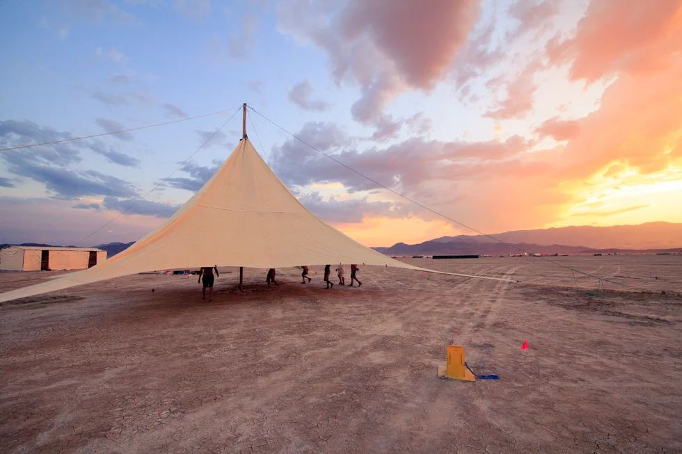 camp contact burning man build week