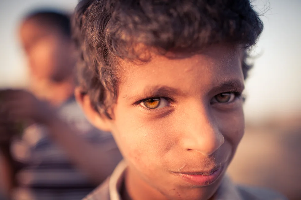 beautiful eyes of child