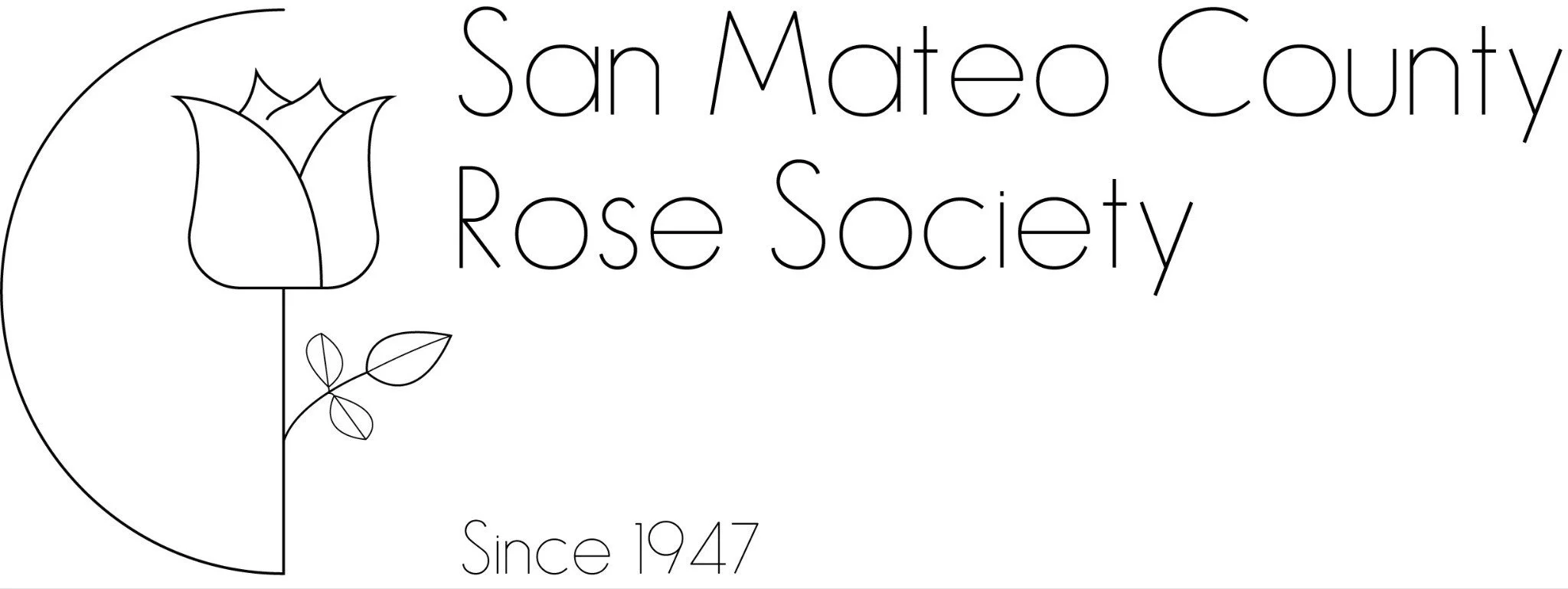 Logo for the San Mateo County Rose Society