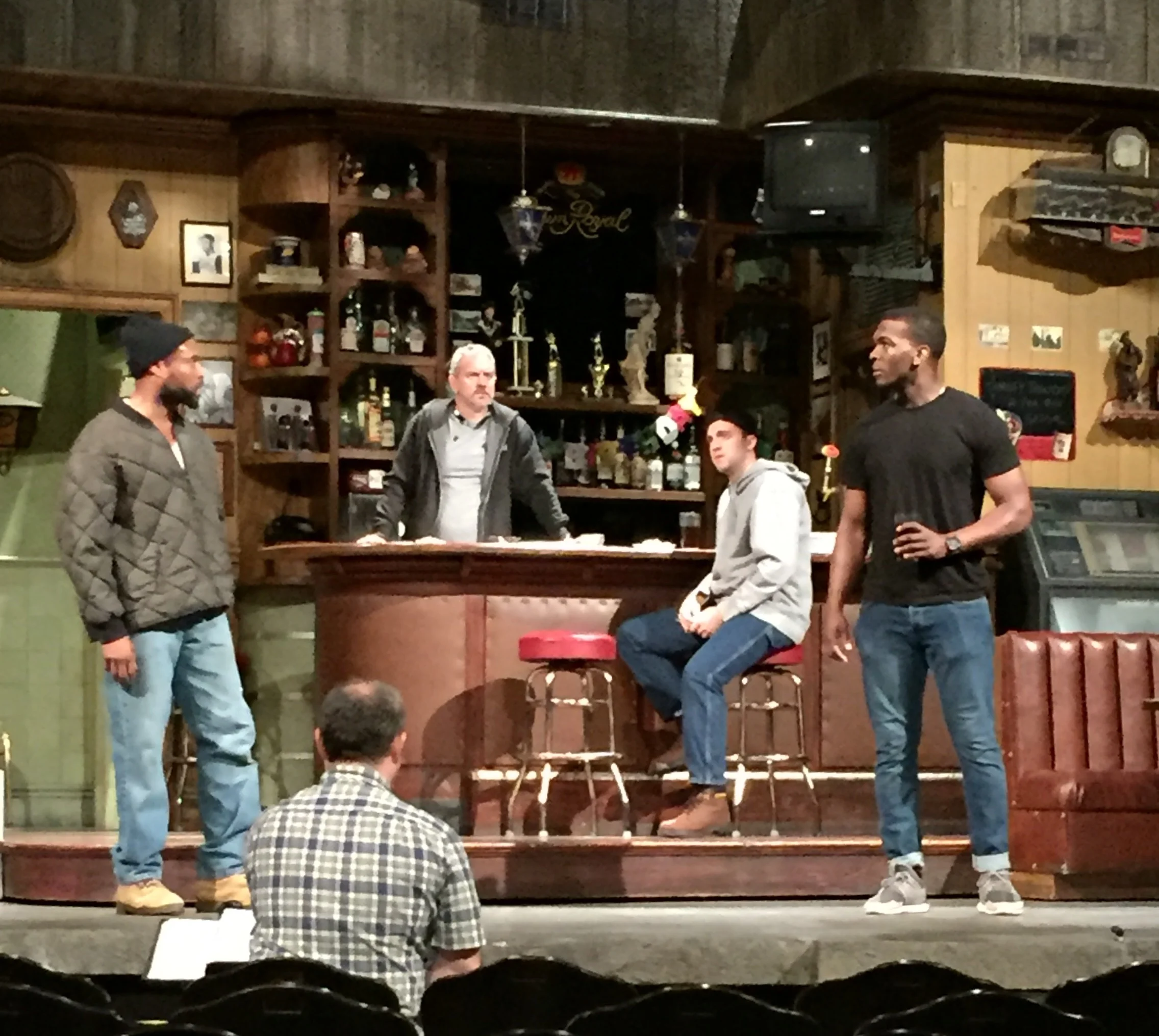 In rehearsal for "Sweat" on Broadway