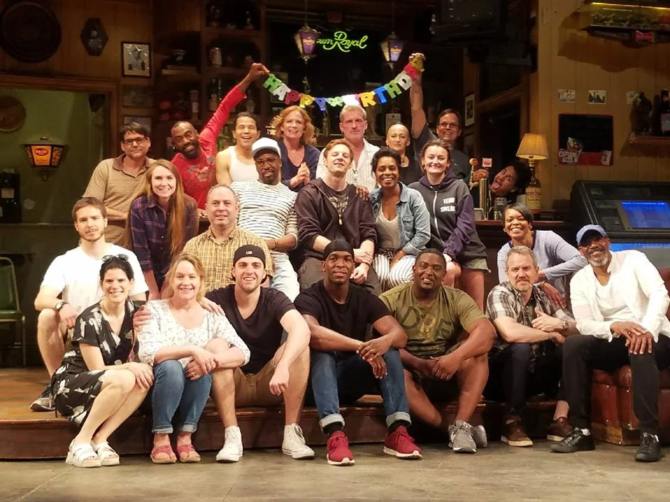 The cast and crew of "Sweat" on Broadway