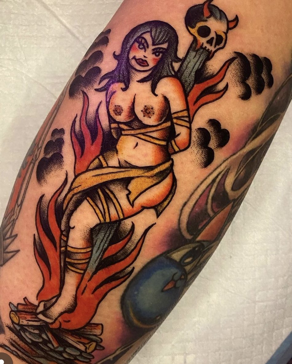 Phil Ryan Tattoos Kamloops BC Canada Paid in teeth traditional tattoos