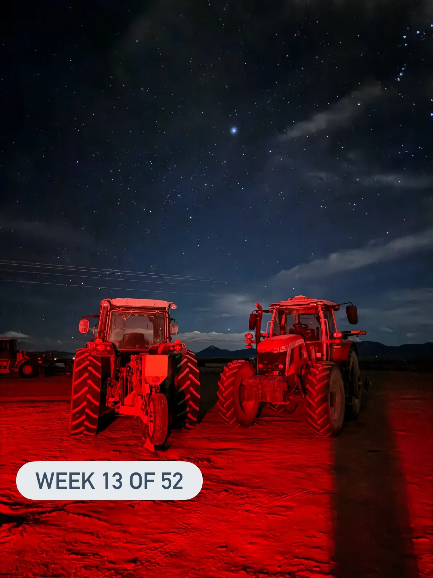 Week 13 of 52 🤍

Starry Nevada skies over the tractors, a little snow, a movie date with the whole theater to ourselves, fishing, dogs in the water, and speaking on a panel. Just the week as it happened.
Thanks for following along. 🫶

#ranchlife #w