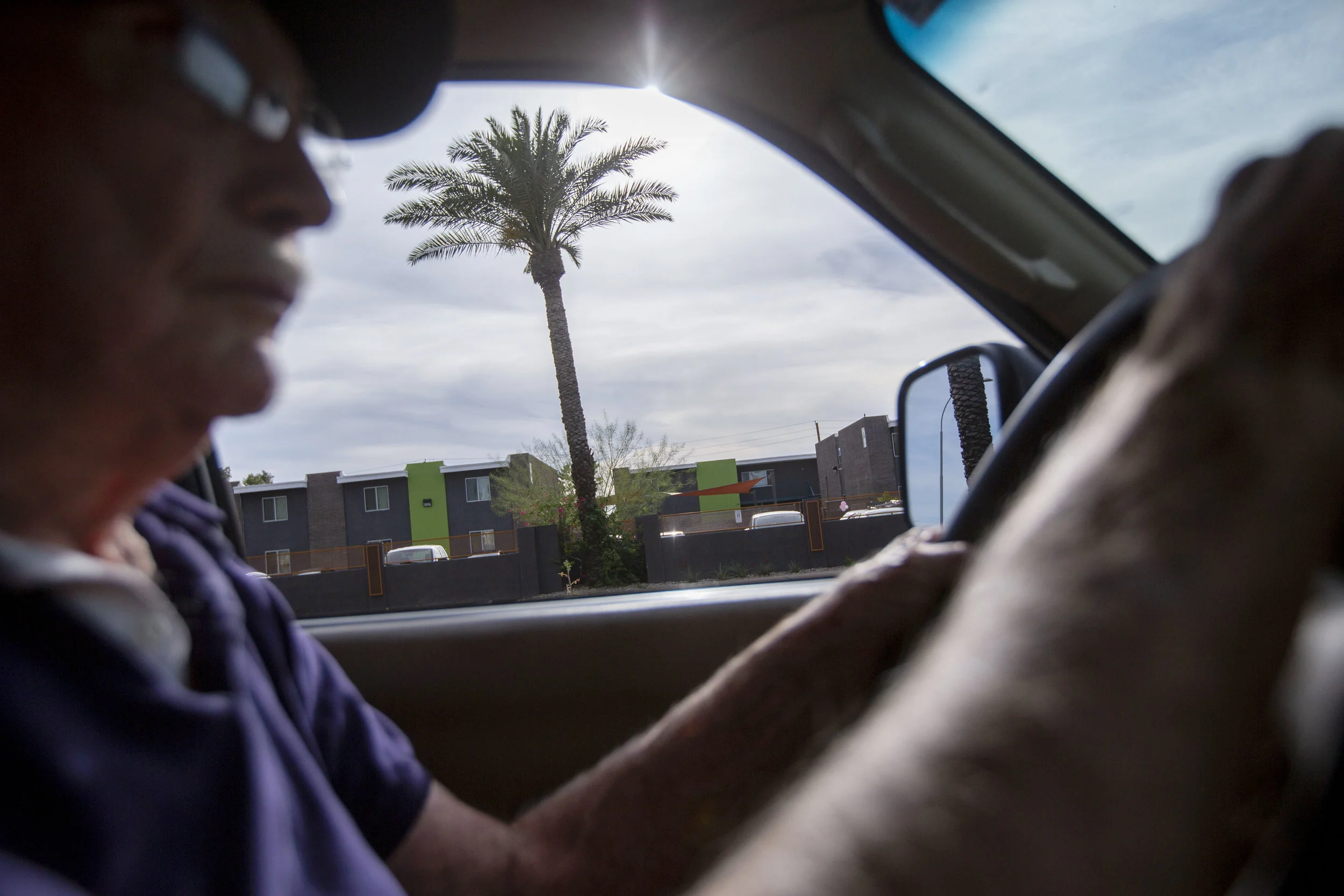 Driving in Scottsdale.