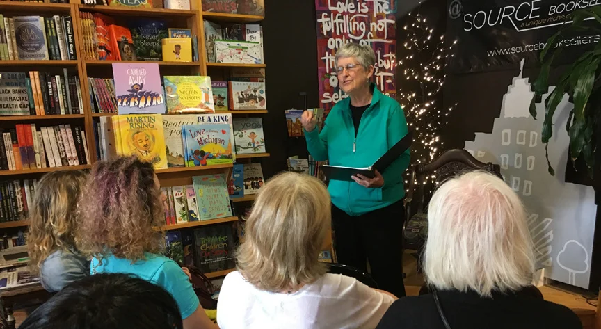 Speaking at Source Booksellers in Detroit, Michigan ~ July 29, 2018