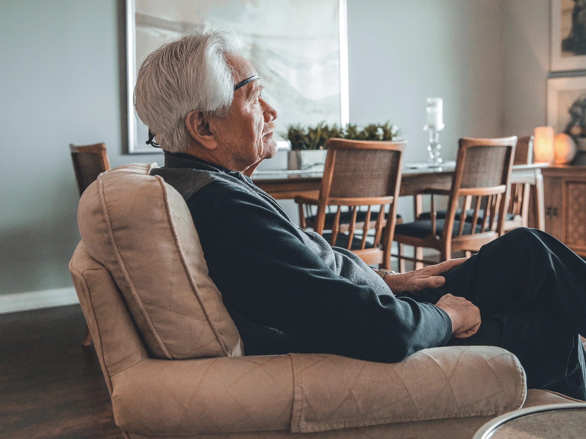 Ron Posno, in his home in London, Ont. Photo by Monique Wiendels.