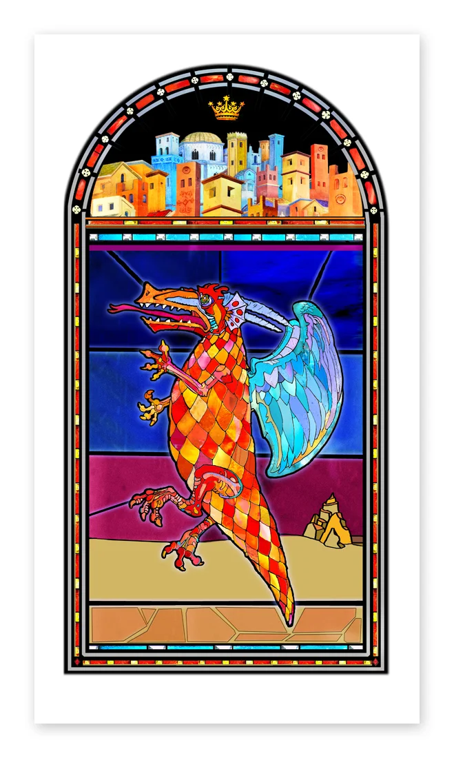 Stained Glass Dragon