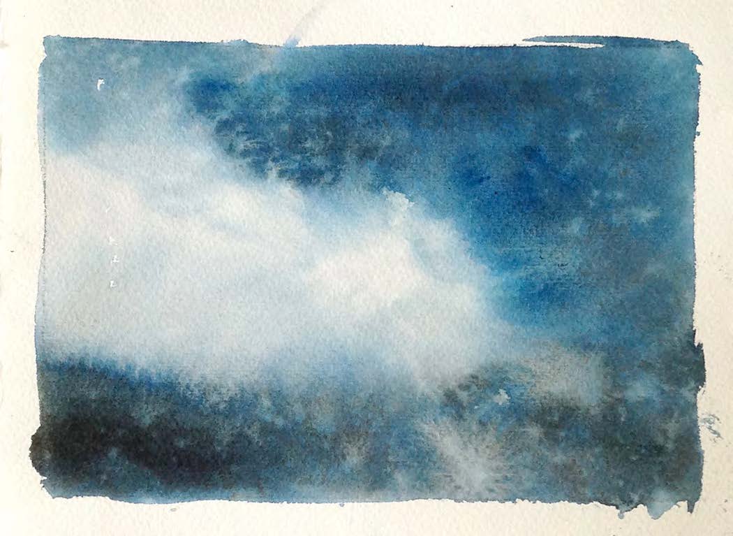 Invented Landscape post card painting by Robert Spellman.