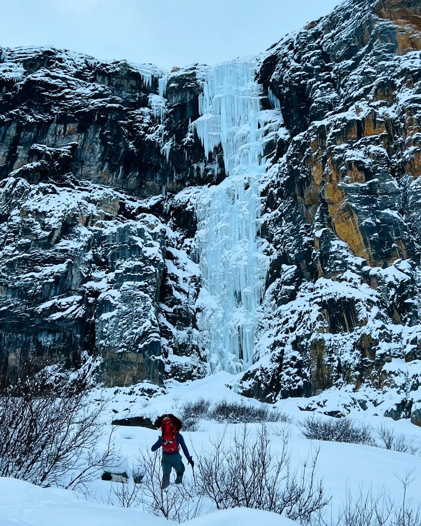 Ice climbing is really fun, especially with great friends like @timgmcallister hoping for lots more great days like this in our lives!!