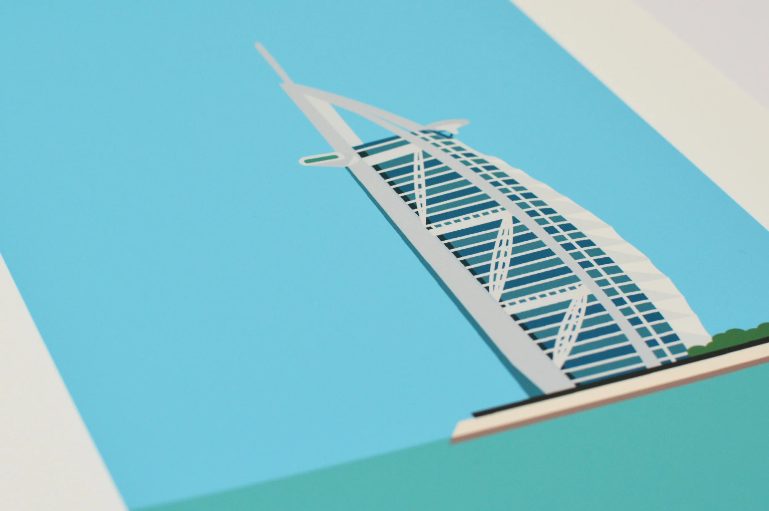 Burj Al Arab Art Print Detail 1