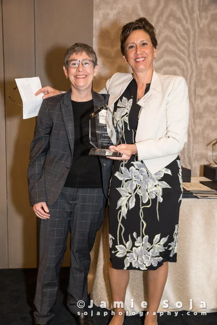 Legal Aid's Executive Director M. Stacey Hawver and Vera M. Elson, Pro Bono Partner, Wilson Sonsini Goodrich & Rosati