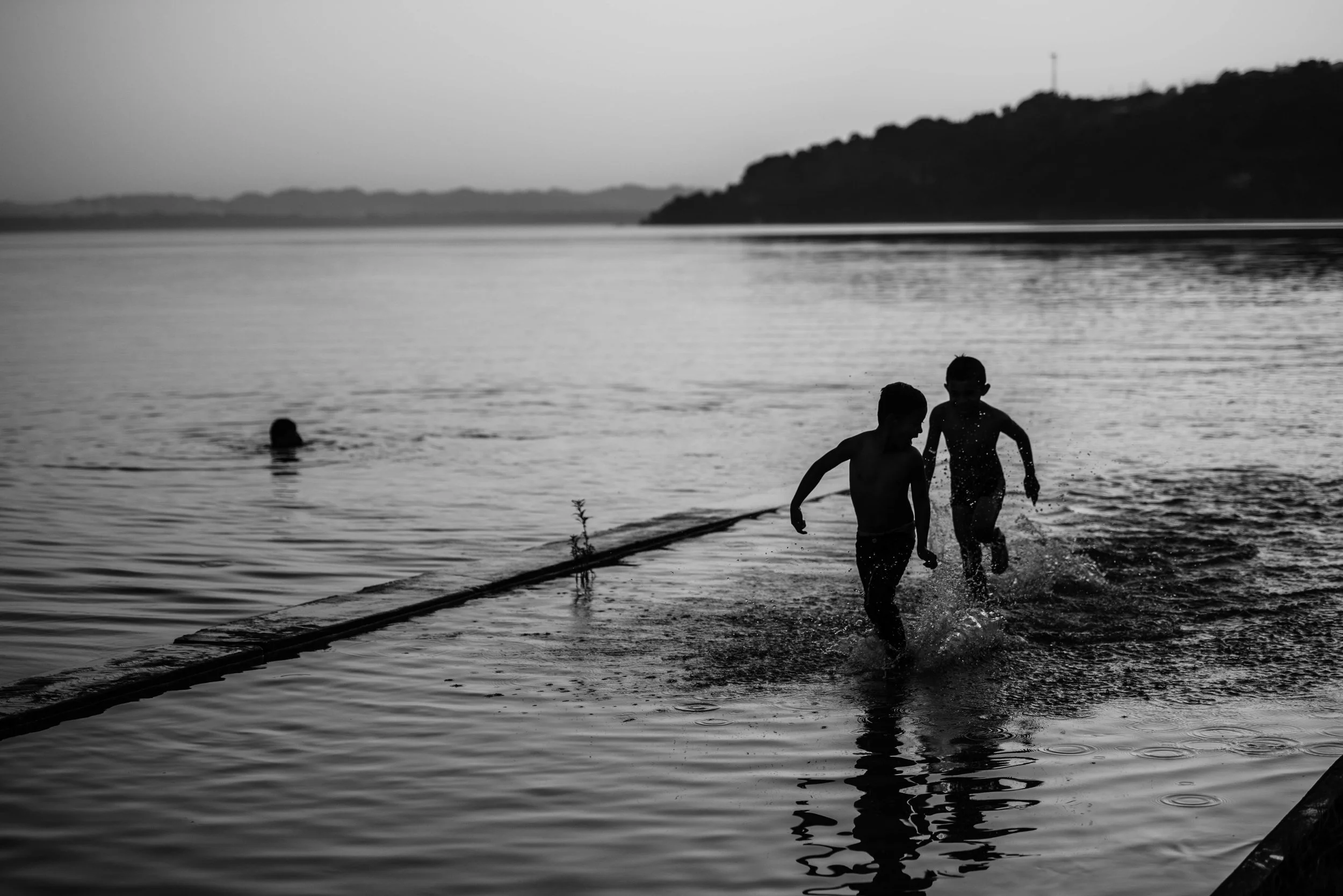 Sunset on Lake Petén Itzá