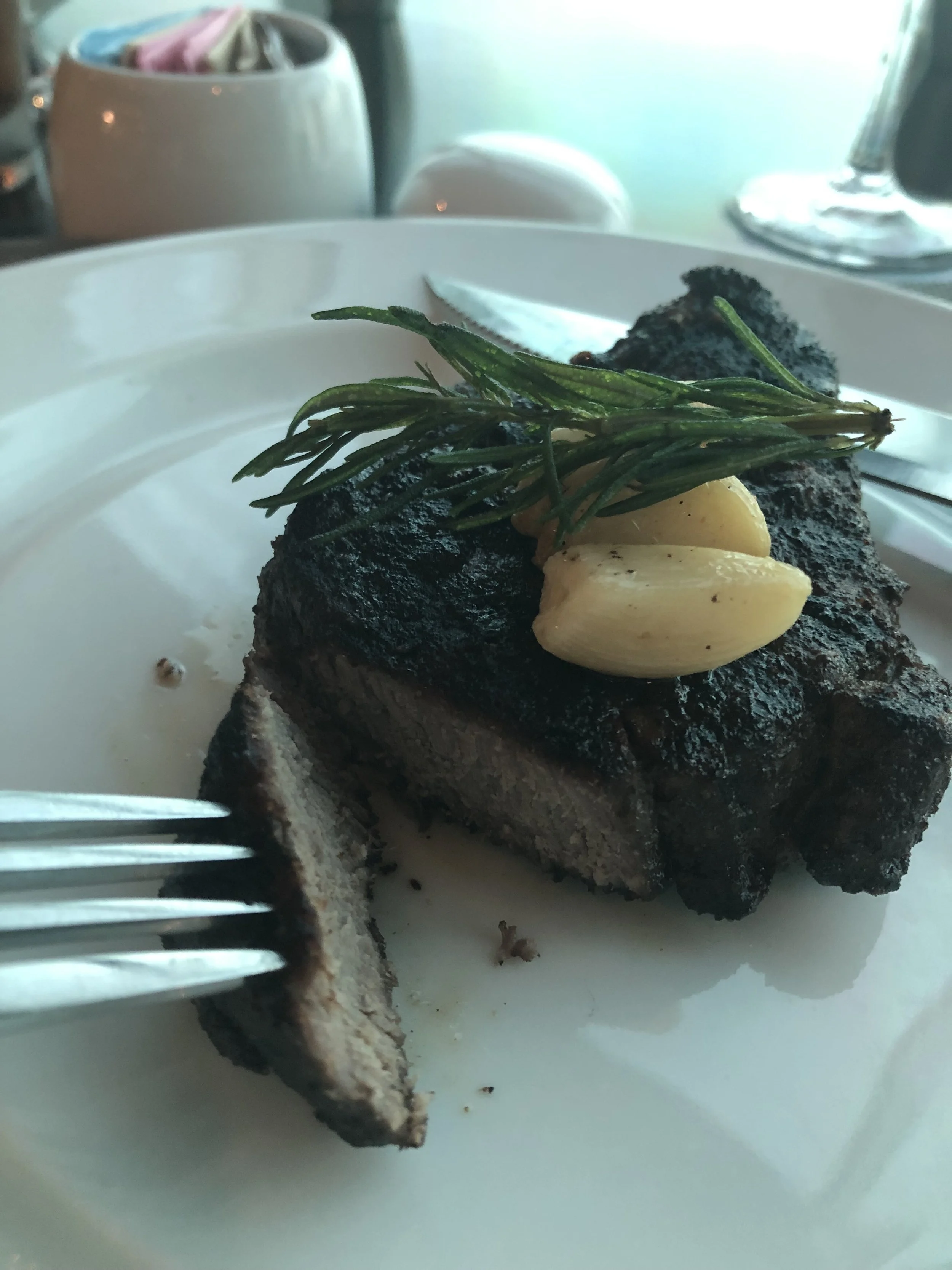 Petite fillet mignon from Chops Grille because I was still full from lunch 🍴