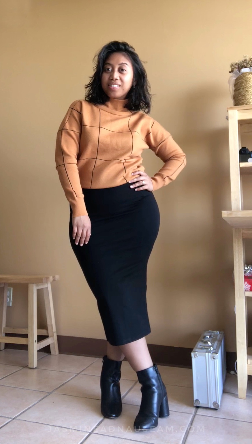 The sweater from Wish.com ! Same aesthetic but different color.