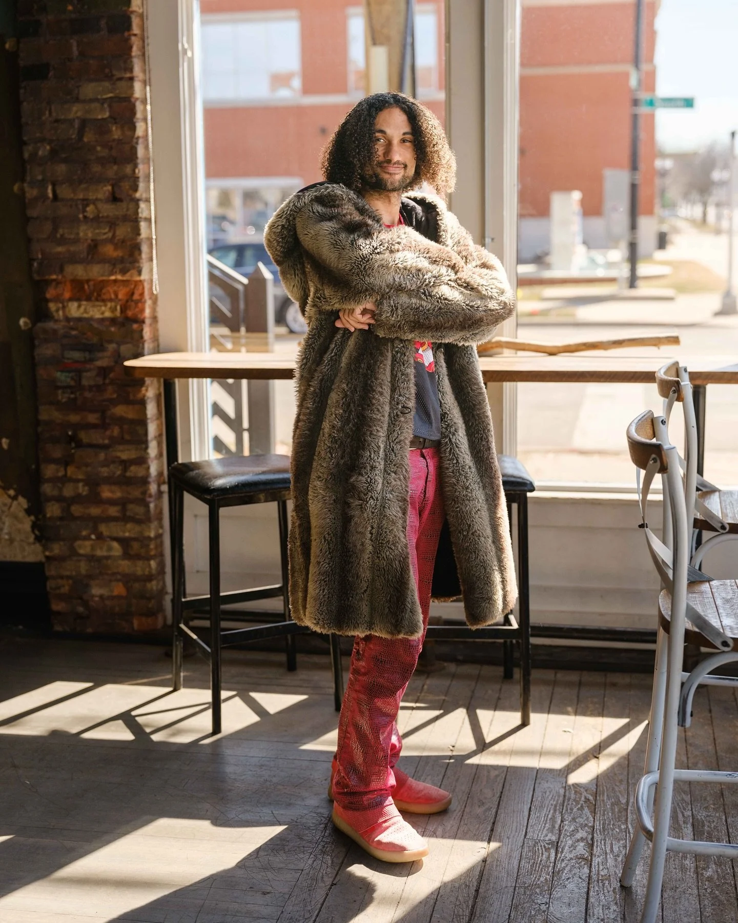 I met Ali a while back at my community photo day and the studio last year and since in passing around the neighborhood and at the coffee shop. We usually talk about anime films we like and stuff like that. I always enjoy the conversations and kindnes