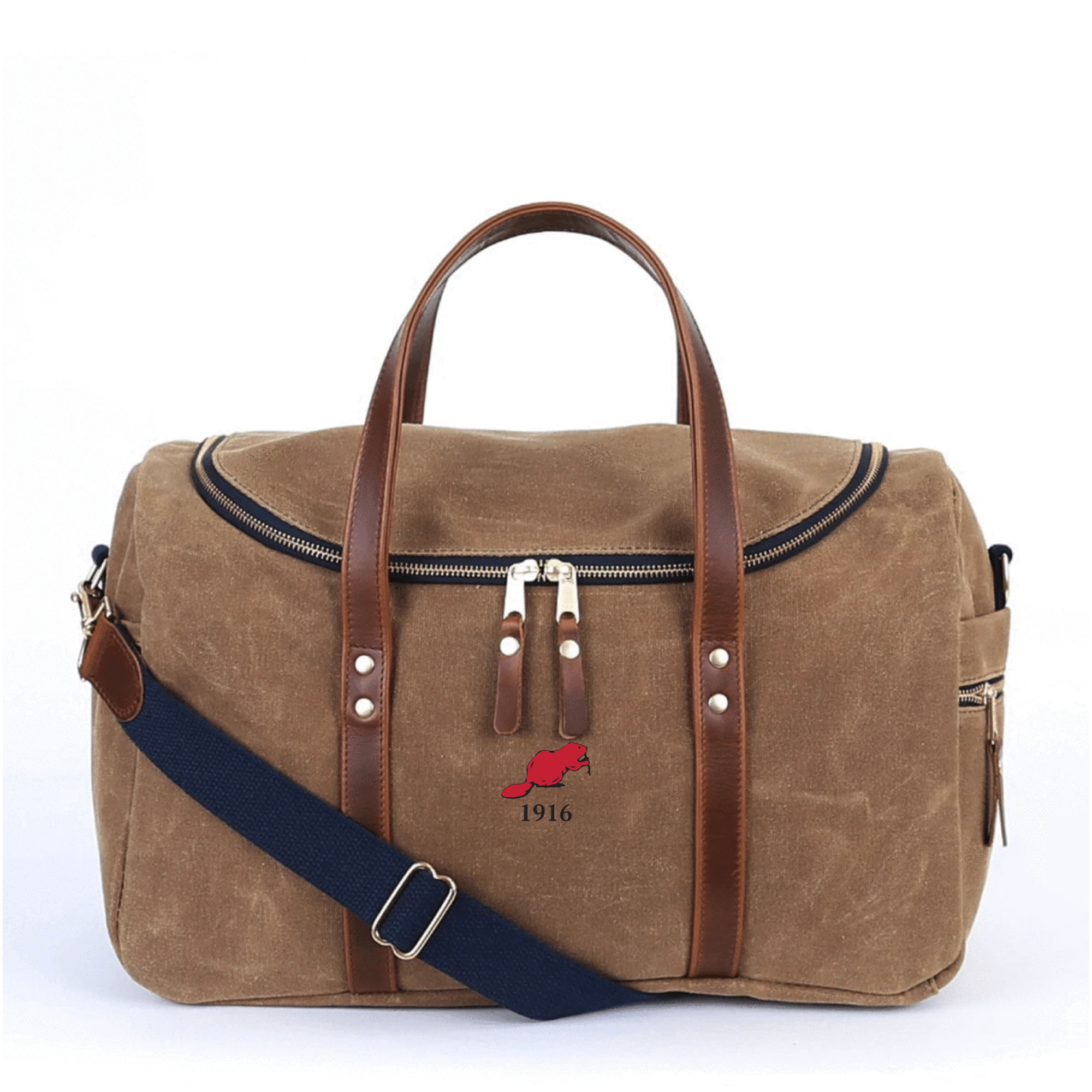 BD - Medium Canvas and Leather Duffel Bag
