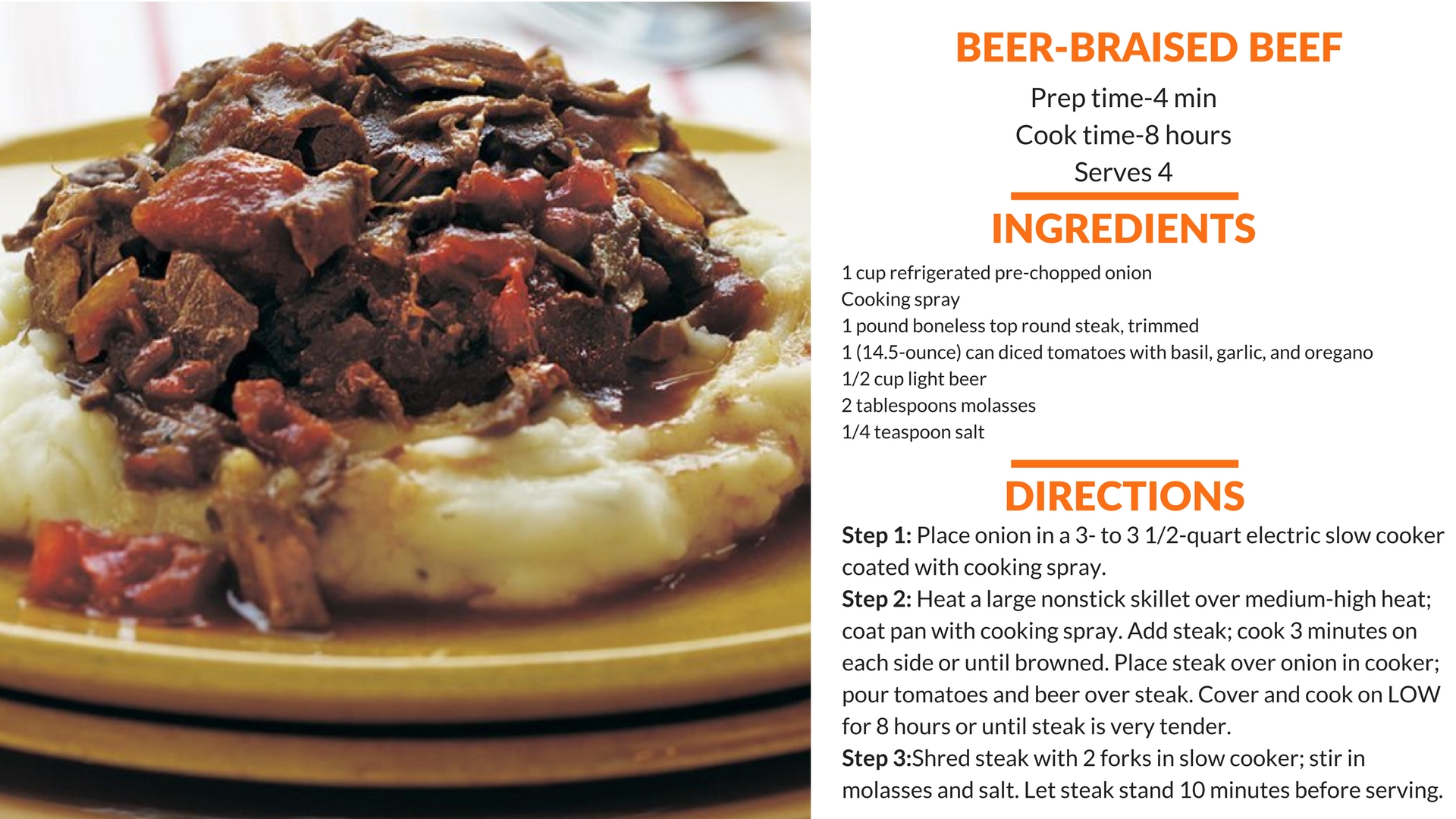 Beer-braised Beef