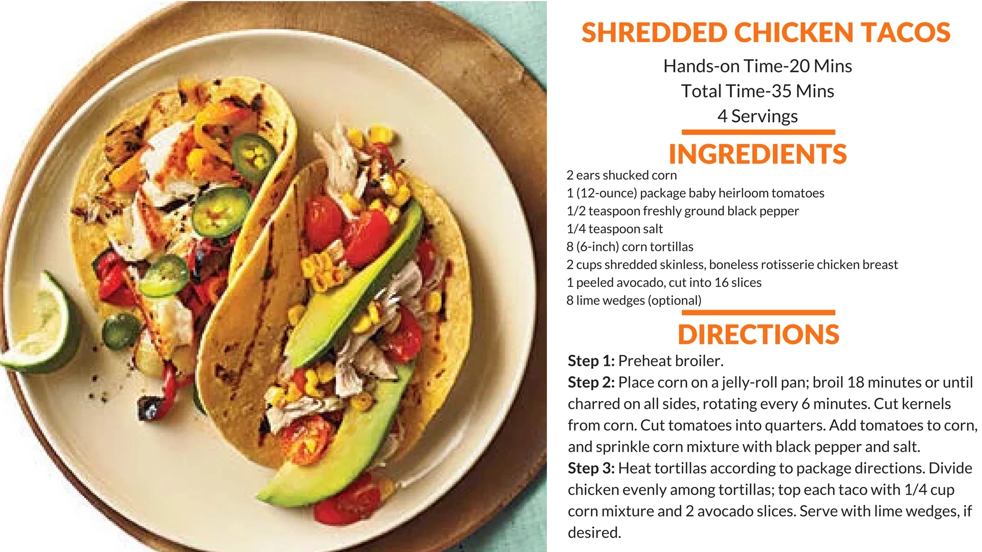 Shredded Chicken Tacos