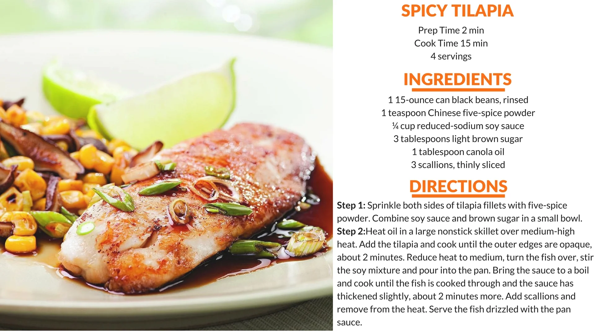 5-Spice Tilapia
