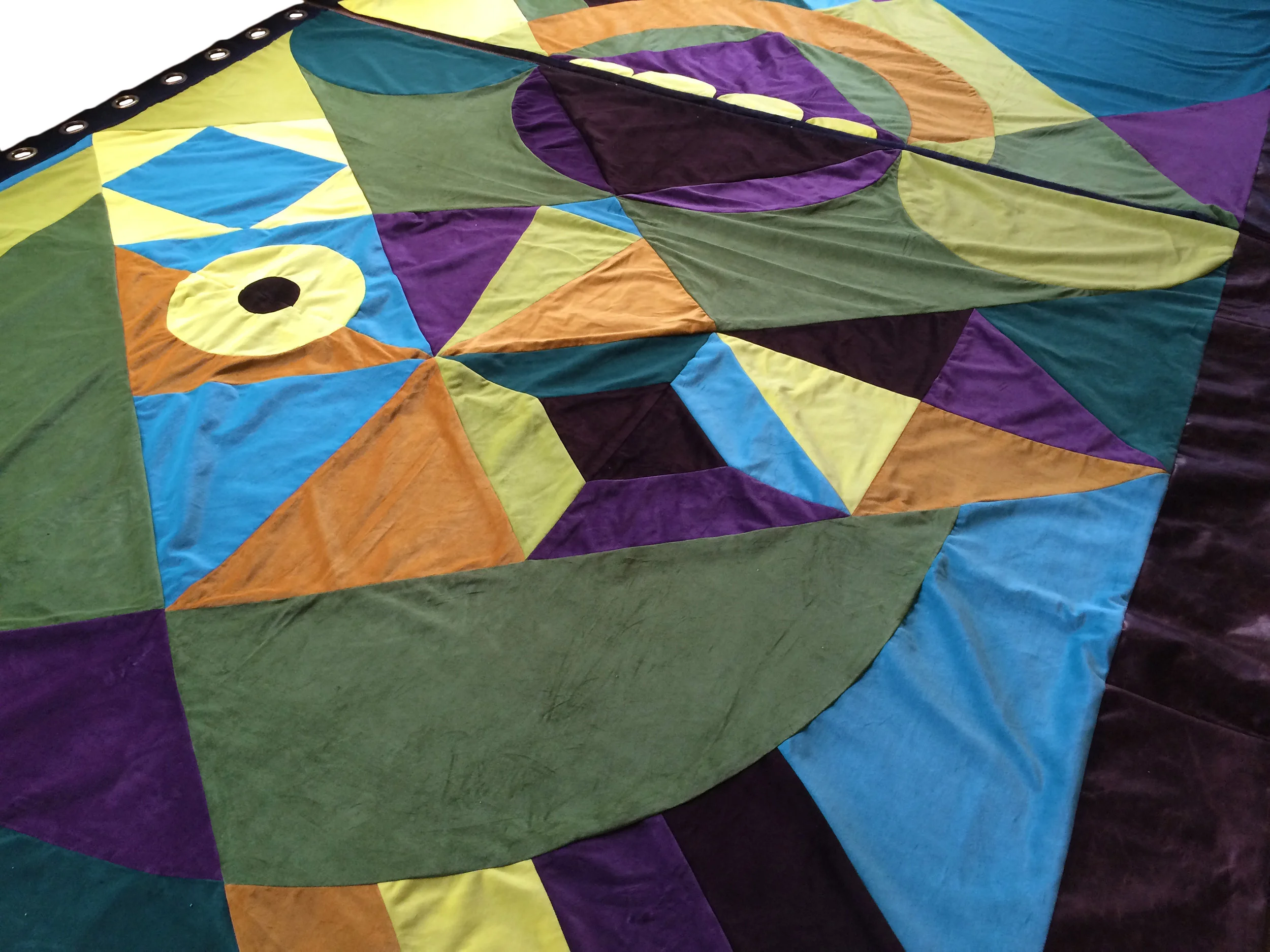 FMG bespoke patchwork curtain for Wahaca Brixton