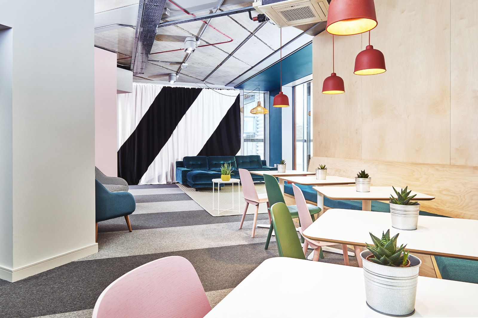 Fun Makes Good bespoke curtain for Paddle HQ