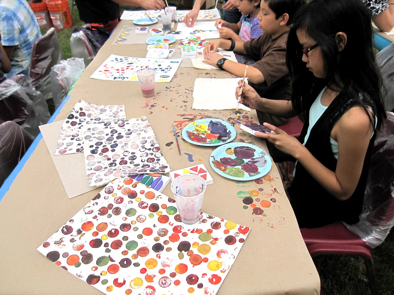 Artesia Library Block Printing Artist Led Workshop Yourth Polka Dots Color.jpg