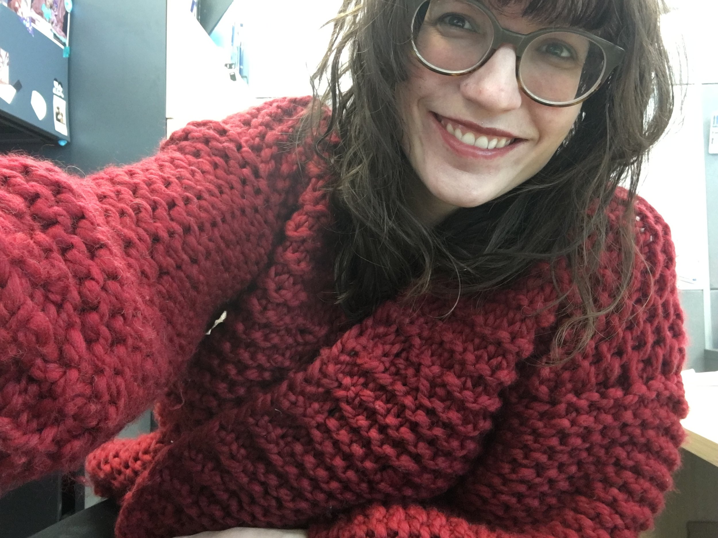 Baby's first knitting project! 